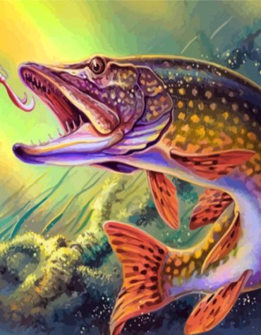 Trout Fish Underwater Paint By Numbers