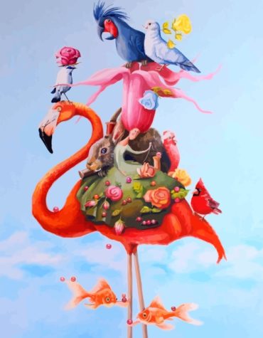 Flamingo Birds Paint By Numbers