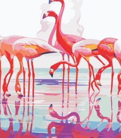 Flamingo Water Paradise Paint By Numbers