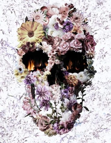 Floral Skull Motif Paint By Numbers