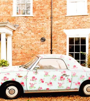 Floral Nissan Mini Car Paint By Numbers