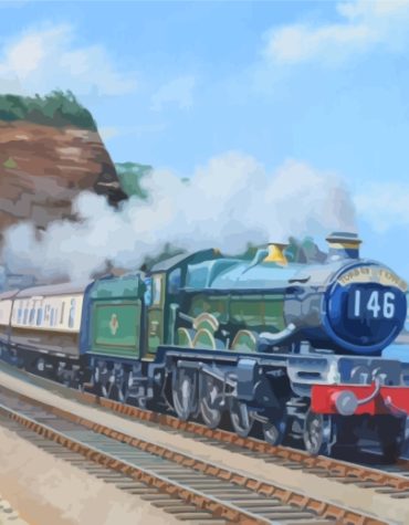 Flying Scotsman Steam Engines Paint By Numbers