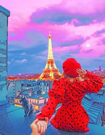 Follow Me to Paris Eiffel Tower Paint By Numbers