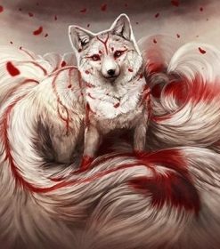 Fox Kitsune Art Paint By Numbers