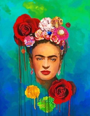 Frida Kahlo Red Roses Paint By Numbers