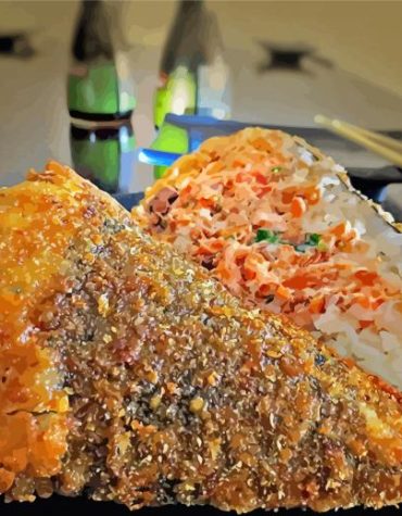 Fried Temakizushi Food Paint By Numbers