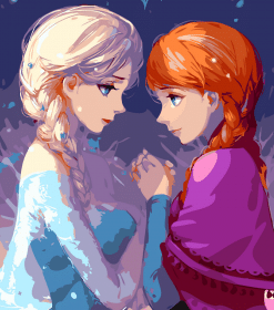 Frozen Animation Paint By Numbers