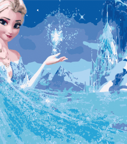 Elsa Frozen Animation Paint By Numbers