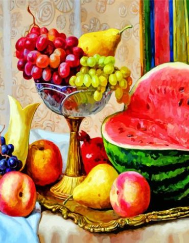 Fruit Medley Paint By Numbers