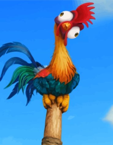 Moana's Hei Hei Paint By Numbers