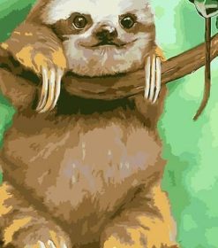 Sloth Fun Art Paint By Numbers