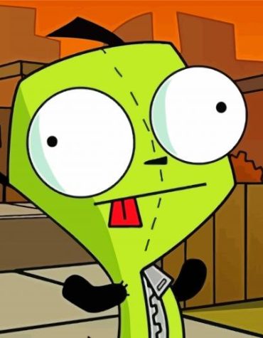 GIR Animated Cartoon Paint By Numbers