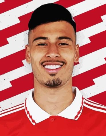 Gabriel Martinelli Arsenal Paint By Numbers