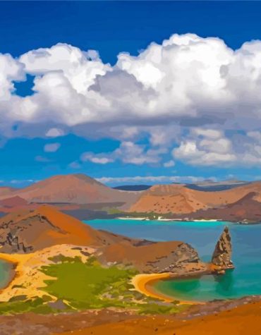 Galapagos Island Scenery Paint By Numbers