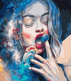 Galaxy-Inspired Woman Paint By Numbers