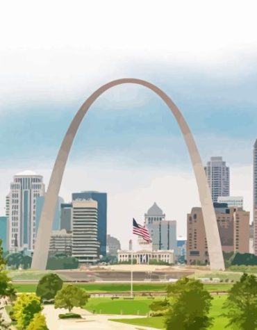 Gateway Arch Missouri Paint By Numbers
