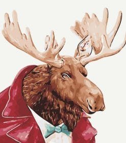 Gentleman Elk Animal Paint By Numbers