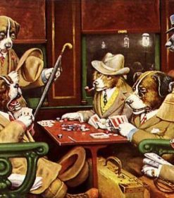 Gentlemen Dogs Artistic Paint By Numbers