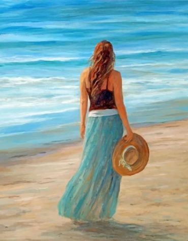 Beachside Woman Paint By Numbers