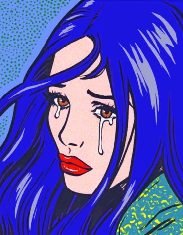 Woman Crying Pop Art Paint By Numbers
