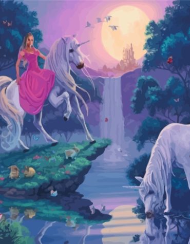 Unicorns in Paradise Paint By Numbers