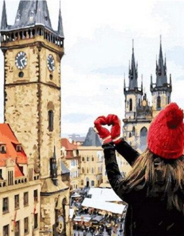 Prague Old Town Woman Paint By Numbers