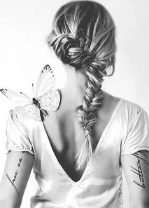 Girl with Butterflies Paint By Numbers