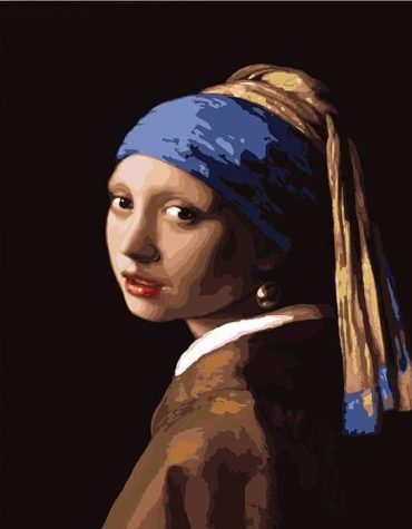 Girl With a Pearl Earring Vintage Art Paint By Numbers
