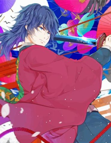 Giyu Tomioka Anime Hero Paint By Numbers