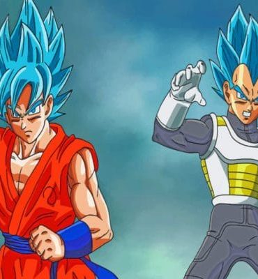 Goku and Vegeta Epic Battle Paint By Numbers