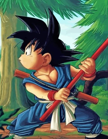 Goku Animation Adventure Paint By Numbers