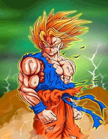 Goku Super Saiyan Paint By Numbers