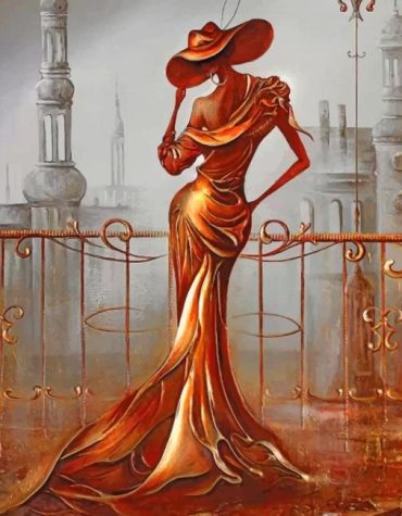 Timeless Gold Woman Paint By Numbers