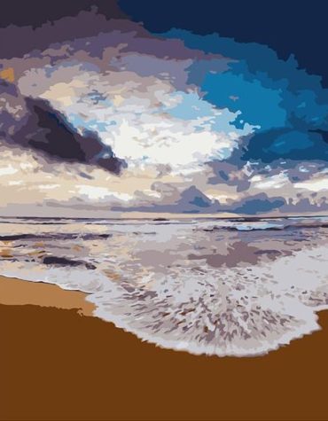 Golden Seaside Paint By Numbers