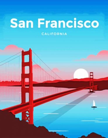 Golden Gate Bridge San Francisco Paint By Numbers