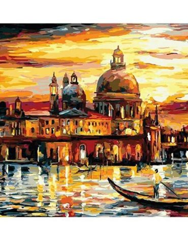 Venice Golden Night Scenes Paint By Numbers