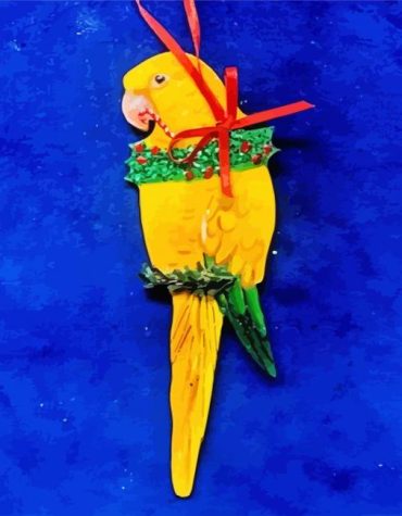 Golden Conure Bird Paint By Numbers