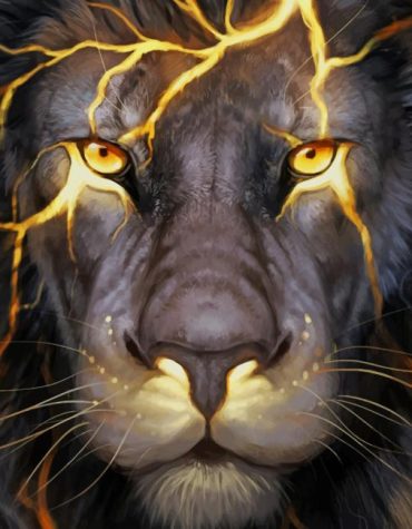 Golden King Lion Paint By Numbers