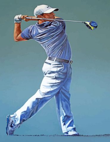 Golf Legend Rory McIlroy Paint By Numbers