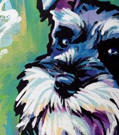 Colorful Schnauzer Dog Paint By Numbers