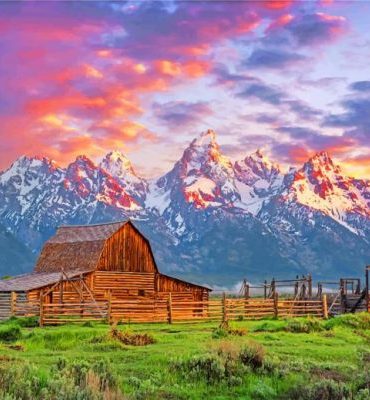 Grand Teton Scenery Paint By Numbers