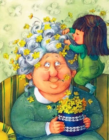 Grandmother and Child Paint By Numbers