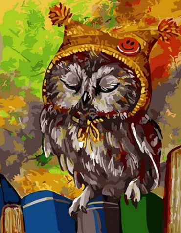 Great Horned Owl Craft Paint By Numbers