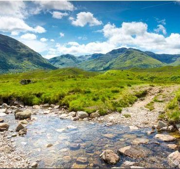 Green Grasslands Mountain Scenery Paint By Numbers