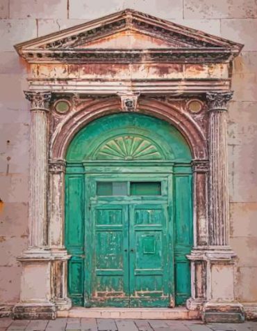 Old Italian Door Charm Paint By Numbers