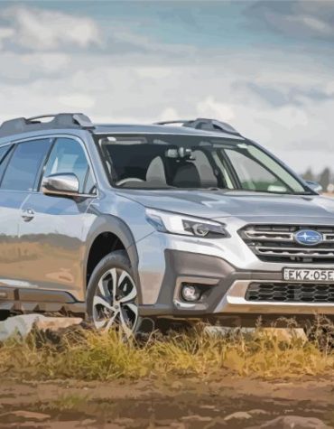 Grey Dubaru Auto Paint By Numbers