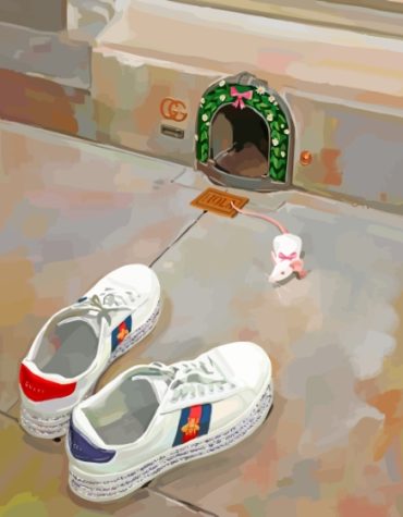 Gucci Mouse Sneakers Paint By Numbers