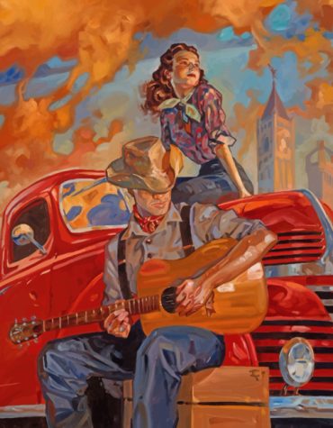 Guitarist Romance Scene Paint By Numbers