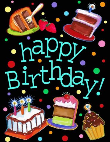 Colorful Birthday Cakes Paint By Numbers