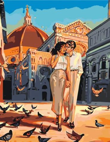 Romantic Love in Florence Paint By Numbers